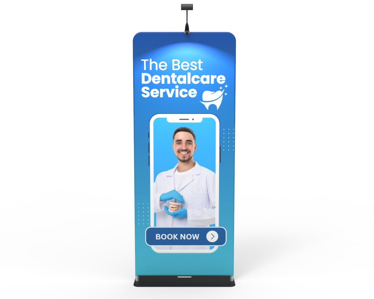 3ft Straight Aluminum Display Frame