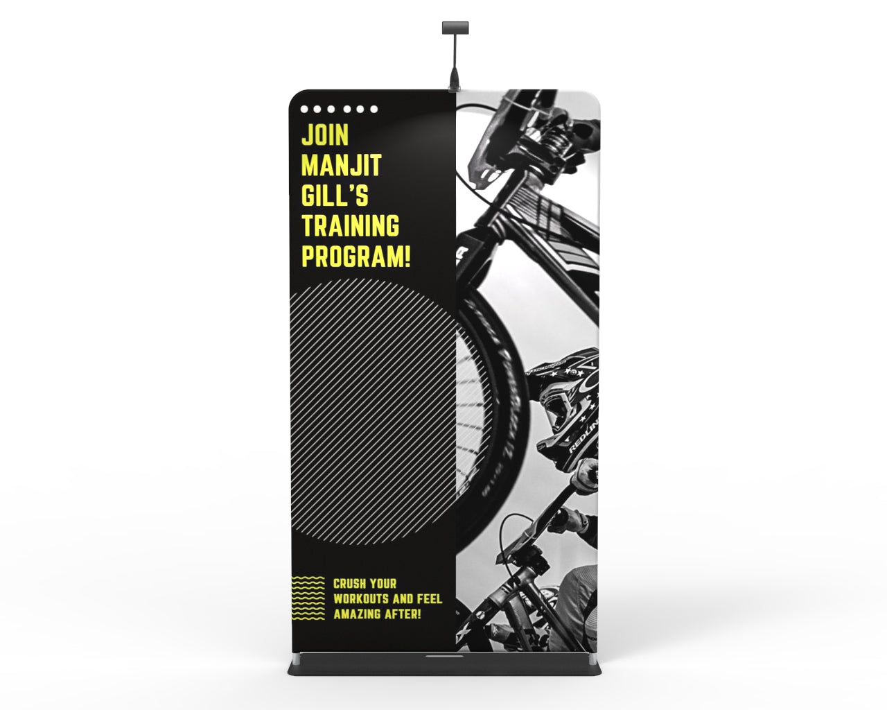 4ft Straight Aluminum Display Frame