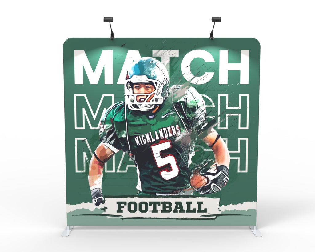 8ft Straight Aluminum Display Frame