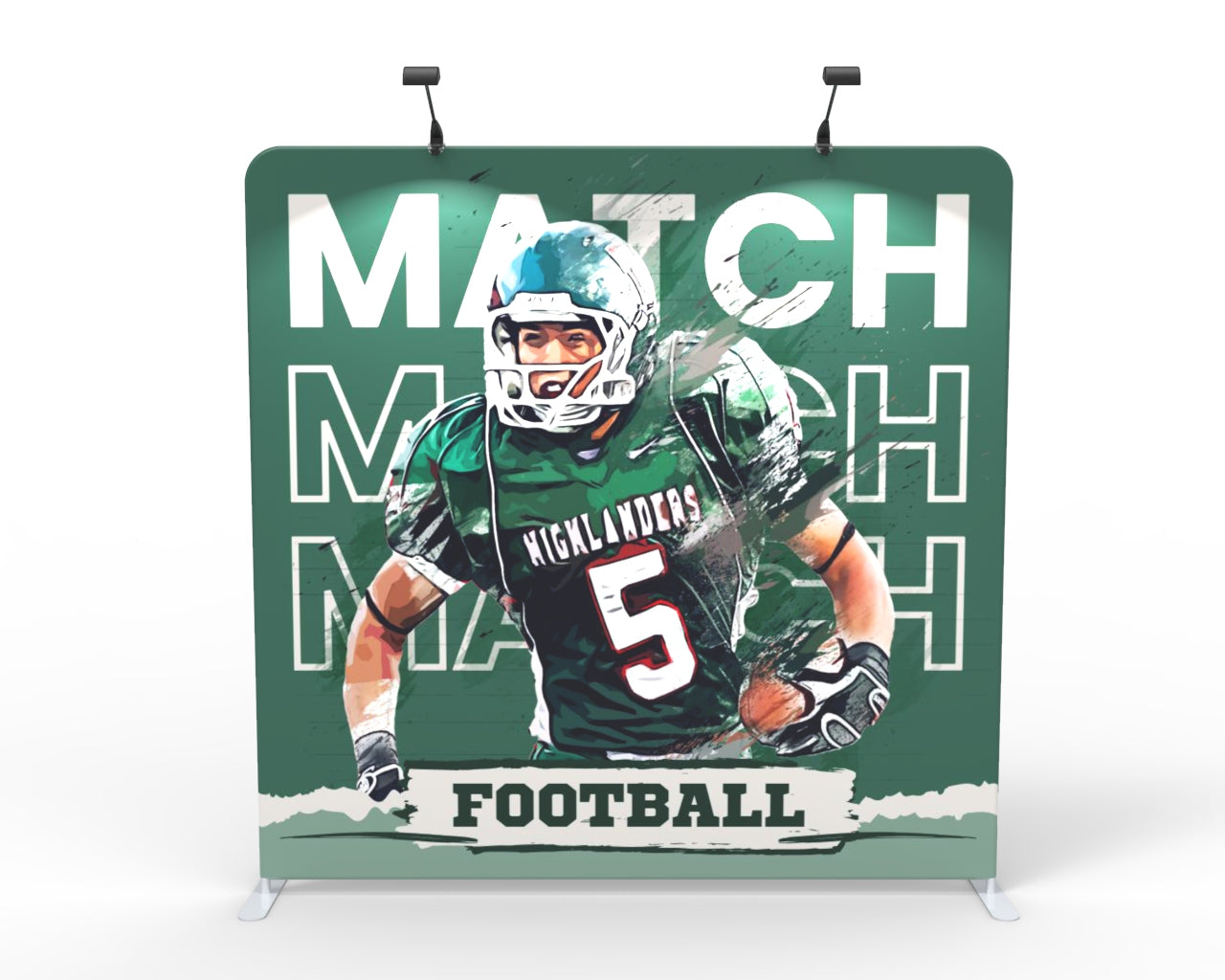 8ft Straight Aluminum Display Frame