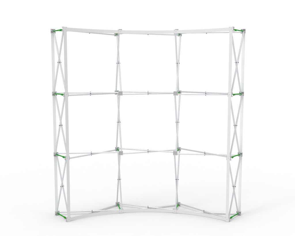 3x3ft Curved Pop Up Display Frame