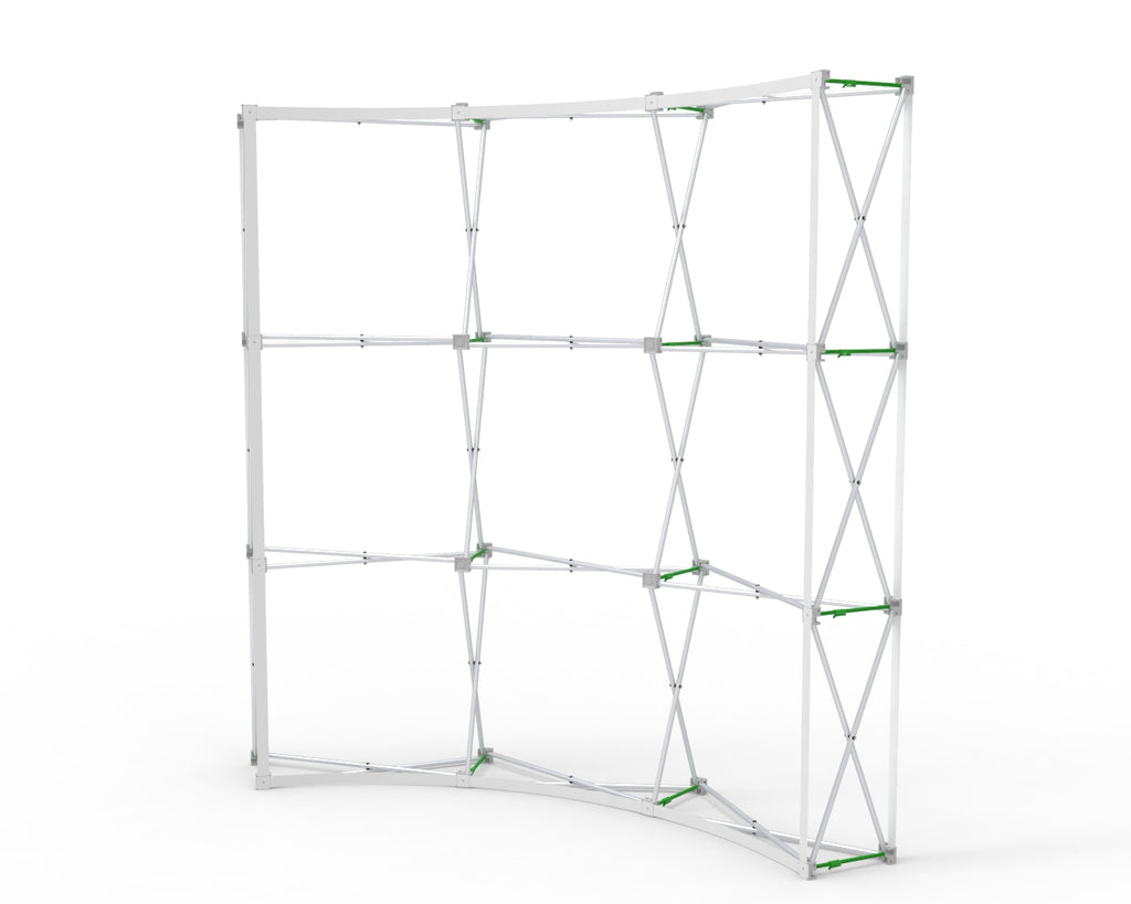 3x3ft Curved Pop Up Display Frame